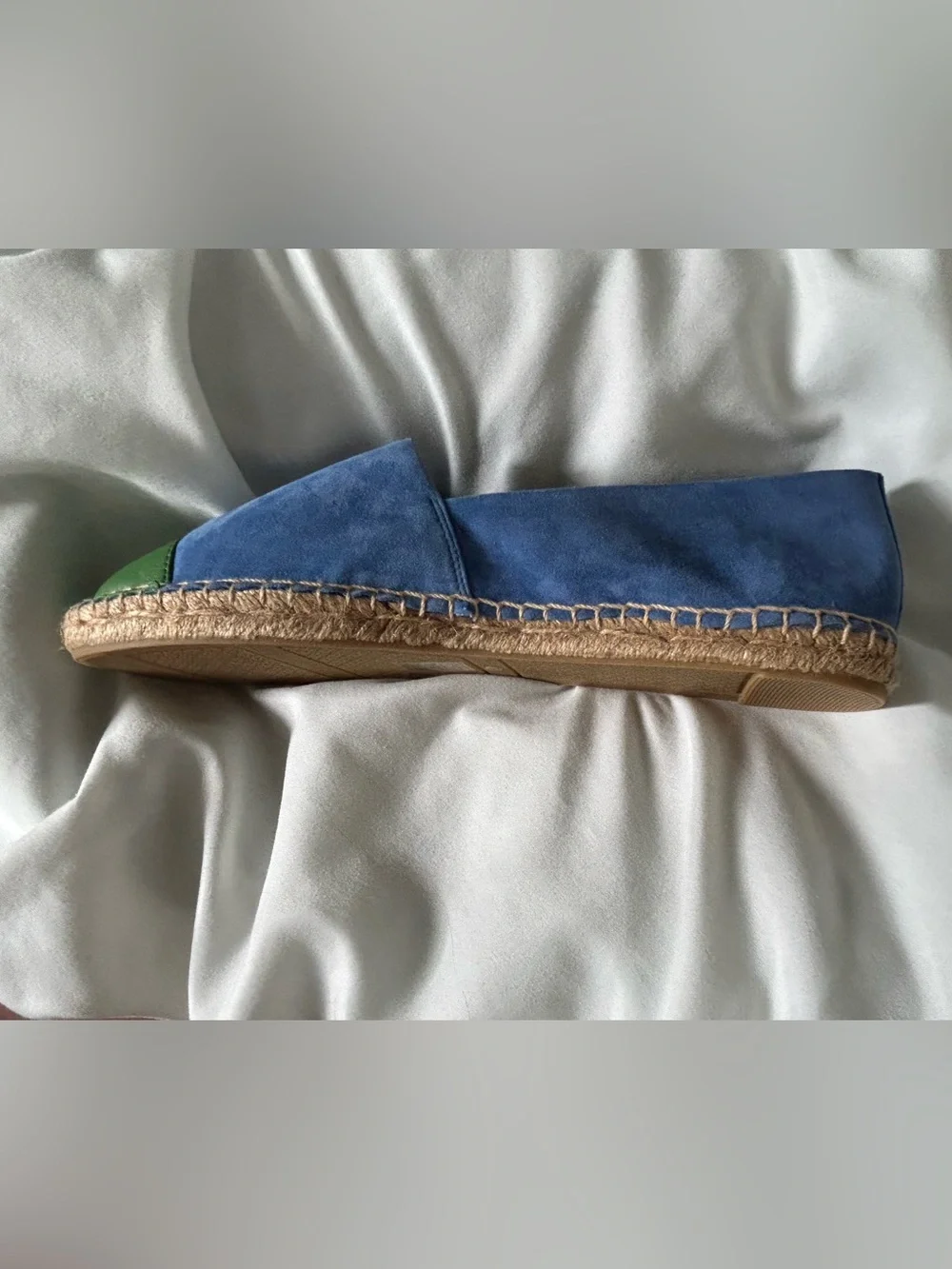 NWOT Tory Burch Toe-Cap Color Block Flat Espadrilles. Women’s Size 10